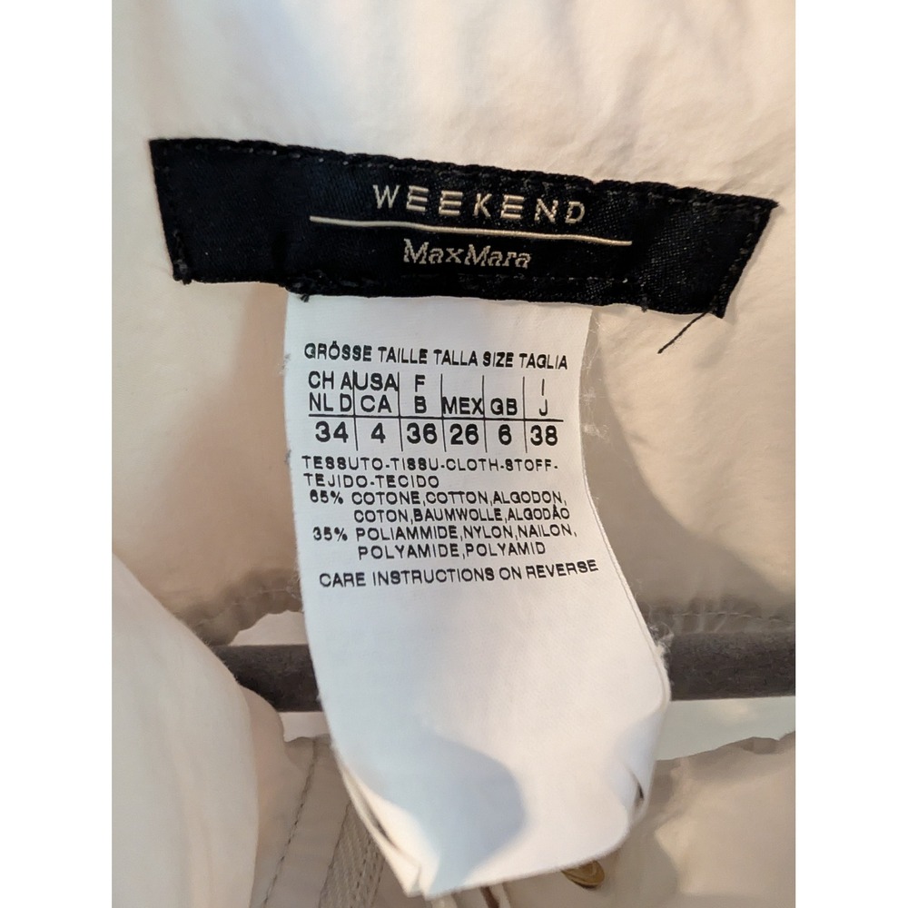 Weekend Max Mara Womens Beige Utility Belted Cargo Dress Size 4 US Safari - Picture 4 of 7